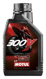 Motul 1L Synthetic-ester Oil 300V Factory Line Road Racing 10W40 - Powersports Haven