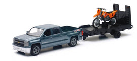 New Ray Toys Chevy Silverado Pickup with Dirt Bike/ Scale - 1:43 - Powersports Haven