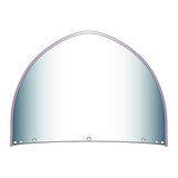 National Cycle Heritage Peaked Top Replacement Beaded Windshield 7 Bolt-Clear