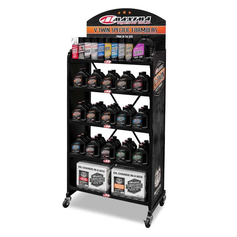 Maxima V-Twin Floor Display Large Metal Shelf - Powersports Haven