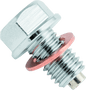 BikeMaster Magnetic Oil Drain Plug 10mm - Stainless - Powersports Haven