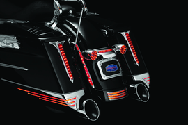 Kuryakyn Rear Fender Accents FLHX & FLTR Models Chrome - Powersports Haven