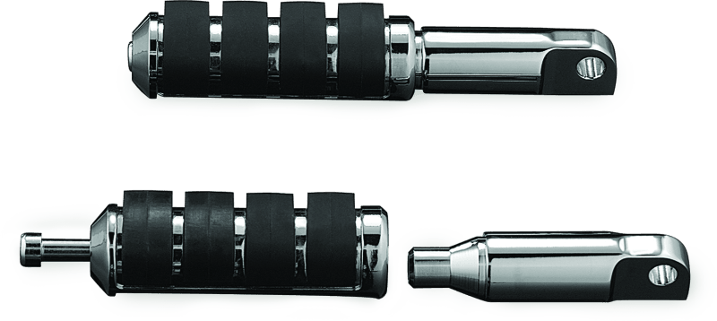 Kuryakyn Male Mount 2-1/2inch Footpeg Extension Chrome (Pair) - Powersports Haven