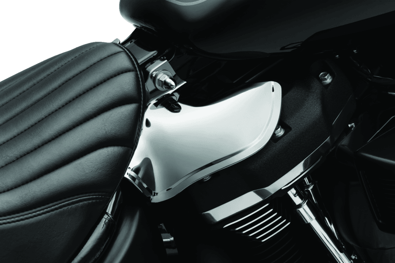 Kuryakyn Saddle Shields Heat Deflectors 18-Up Softail Models Smoke - Powersports Haven