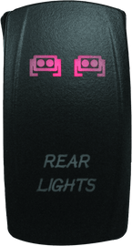 DragonFire Racing Lighted Switch Rear Light On/Off Red - Powersports Haven