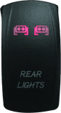 DragonFire Racing Lighted Switch Rear Light On/Off Red - Powersports Haven