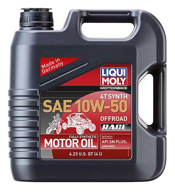 LIQUI MOLY 4L Motorbike 4T Synth SAE 10W50 Offroad Race - Powersports Haven