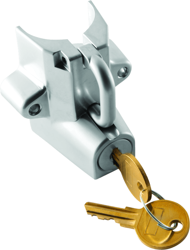Bikers Choice Chrome Motorcycle Helmet Lock Fits 7/8 - 1 1/4 Tubing - Powersports Haven