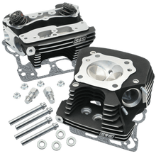 Load image into Gallery viewer, S&amp;S Cycle 08-16 Touring Super Stock 89cc Cylinder Head Kit - Wrinkle Black - Powersports Haven