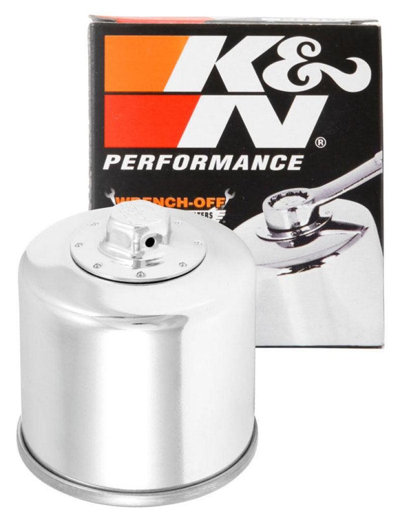 K&N Honda / Kawasaki / Arctic Cat / Suzuki / Triumph / Yamaha 2.688in OD x 2.969in H Oil Filter - Powersports Haven
