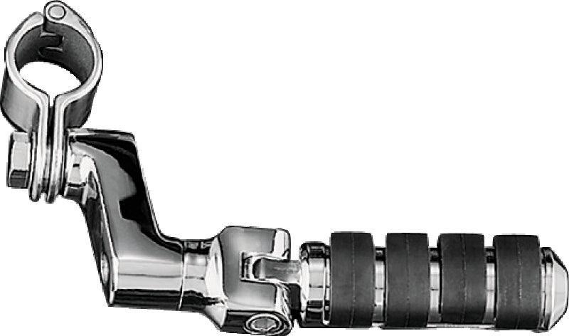 Kuryakyn Small ISO Offset Highway Pegs With 1-1/4inch Clamp Chrome (Pair) - Powersports Haven