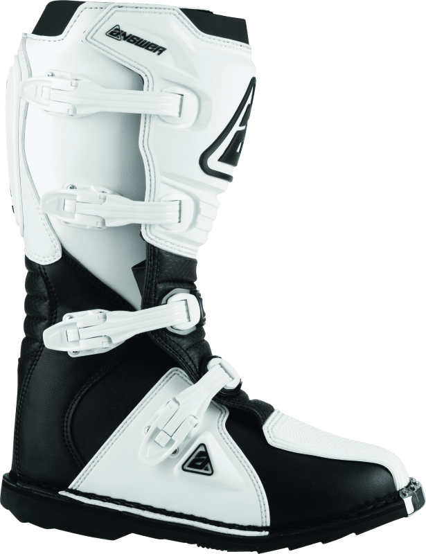 Answer AR1 Boot Black/White Size - 7 - Powersports Haven