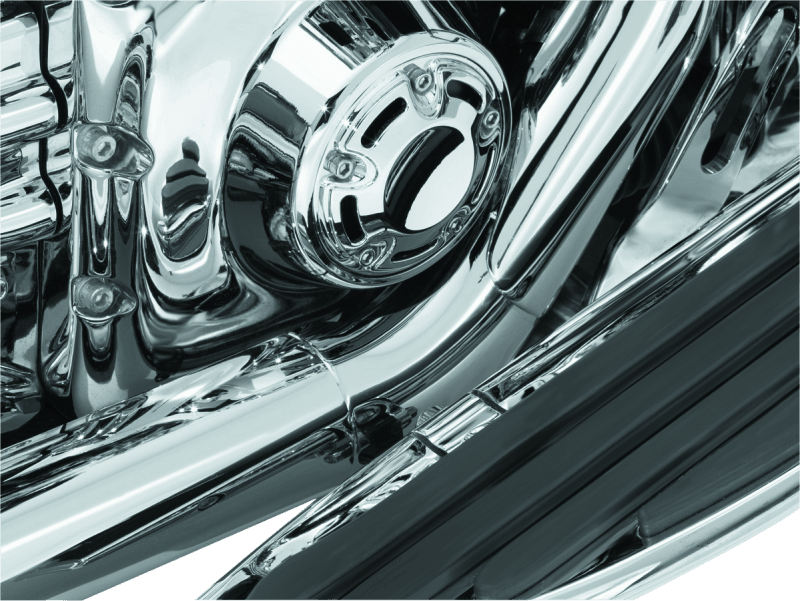 Kuryakyn Bridge The Gap Heat Shield 93-08 Touring Models Chrome - Powersports Haven