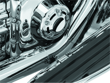 Load image into Gallery viewer, Kuryakyn Bridge The Gap Heat Shield 93-08 Touring Models Chrome - Powersports Haven
