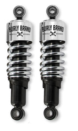Burly Brand FLH Shocks - Chrome - Powersports Haven