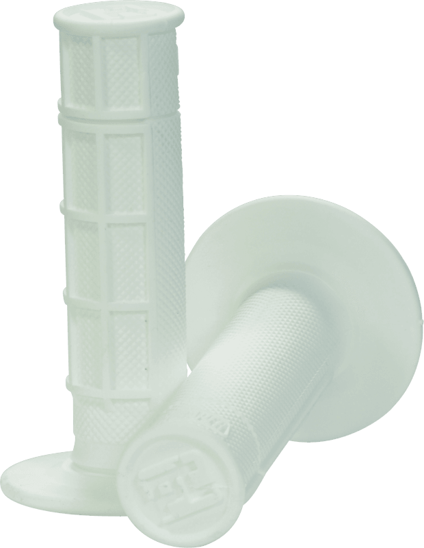 ProTaper Race Cut 1/2 Waffle Grips - White - Powersports Haven