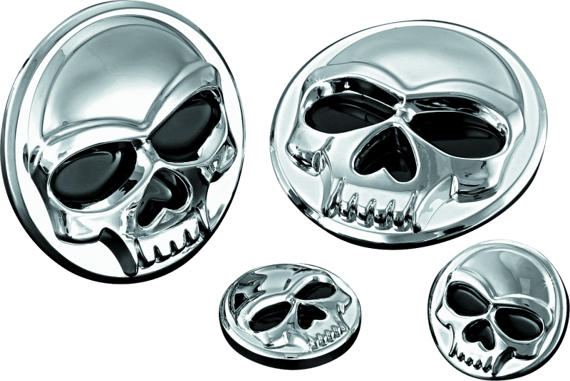 Kuryakyn Replacement Components Zombie Medallions 1in Diameter Chrome - Powersports Haven