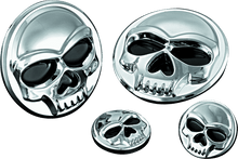 Load image into Gallery viewer, Kuryakyn Replacement Components Zombie Medallions 1in Diameter Chrome - Powersports Haven