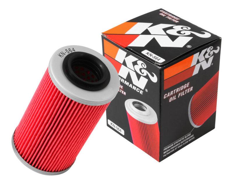 K&N Can/AM Spyder RT 998/ Buell 1125R -2.2219in OD x 0.969in ID x 3.813in H Oil Filter - Powersports Haven