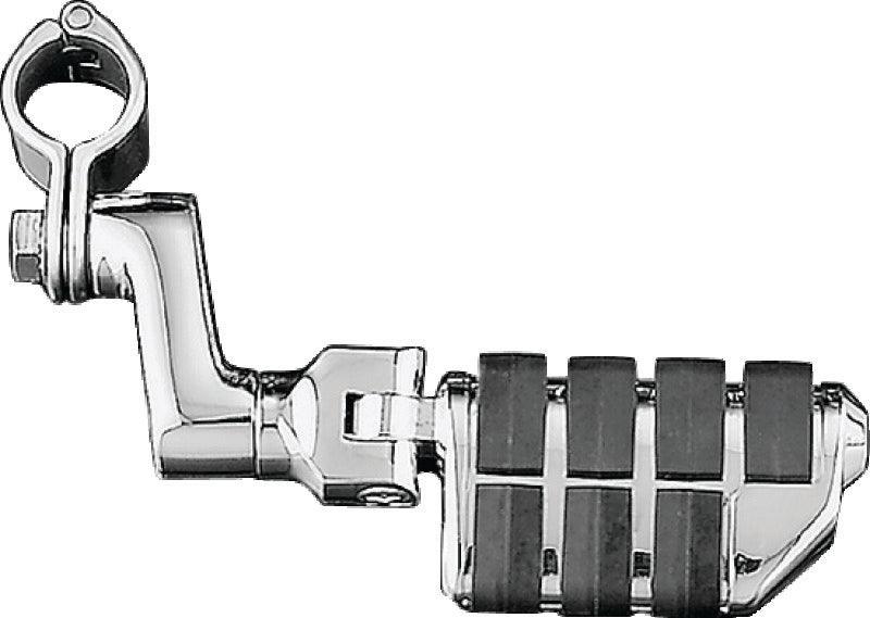 Kuryakyn Dually ISO Offset Highway Pegs With 1-1/4inch Clamp Chrome (Pair) - Powersports Haven
