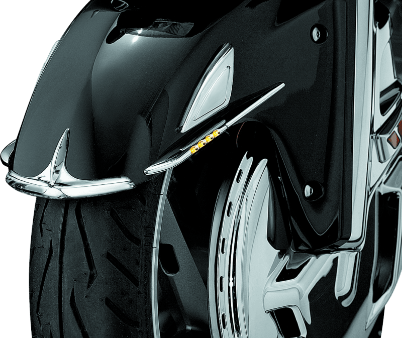 Kuryakyn Front Fender Tip 01-17 Honda GL1800 Chrome - Powersports Haven