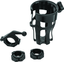 Load image into Gallery viewer, Kuryakyn Universal Reflex Drink Holder With Bar Mount Black - Powersports Haven
