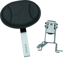 Load image into Gallery viewer, Kuryakyn Plug-N-Go Driver Backrest 14-Up Indian Black Pad, Chrome - Powersports Haven