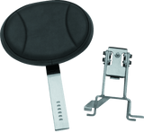 Kuryakyn Plug-N-Go Driver Backrest 14-Up Indian Black Pad, Chrome