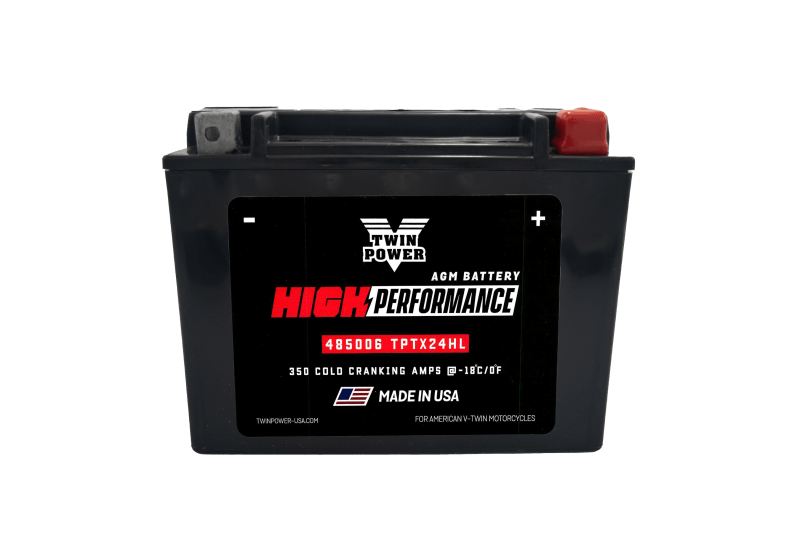 Twin Power YTX-24HL High Performance Battery Replaces H-D 66010-82A Made in USA 350 CCA - Powersports Haven