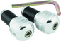 BikeMaster Anti Vibration Bar Ends - Silver - Powersports Haven