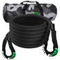Rhino USA Kinetic Energy Recovery Rope (1.25In X 30Ft) Black - Powersports Haven