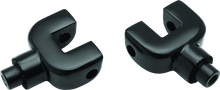 Load image into Gallery viewer, Kuryakyn Splined Passenger Peg Adapter Indian Black - Powersports Haven
