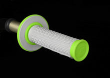 Load image into Gallery viewer, Renthal MX Dual Compound Grips Tapered 1/2 Waffle - Grey/ Green - Powersports Haven