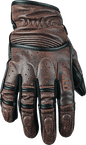 Speed and Strength Rust and Redemption Leather Gloves Brown - 2XL - Powersports Haven