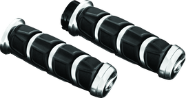 Kuryakyn Kinetic Grips Metric Chrome - Powersports Haven
