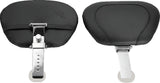 Mustang 06-17 Harley Dyna Wide Touring Solo Seat w/Driver Backrest w/Studs - Black