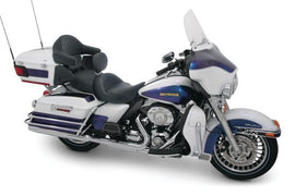 Mustang 08-21 Harley Electra Glide Std, Rd Glide ,Rd King, Str Glide Std Touring Solo Seat - Black - Powersports Haven