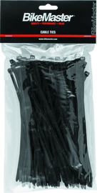 BikeMaster 7.5in Cable Ties (Pack of 100) - Black - Powersports Haven