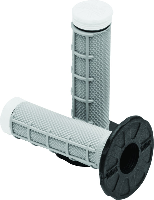 ProTaper Tri Density MX 1/2 Waffle Grips - White - Powersports Haven