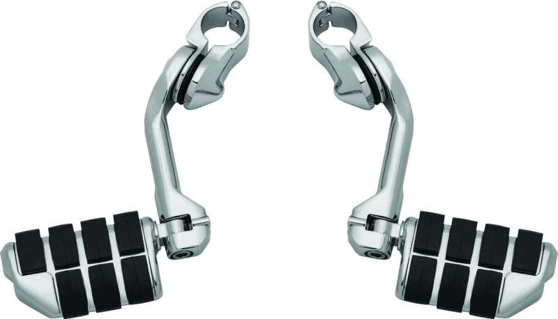 Kuryakyn Tour-Tech Cruise 6in Mount Arm With Dually ISO Pegs 1-1/4in Clamp Chrome - Powersports Haven