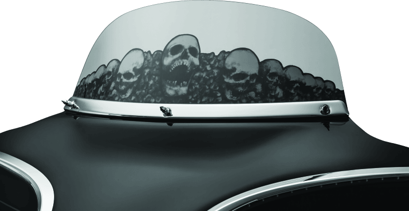 Kuryakyn Smooth Windshield Trim 96-13 Touring Chrome - Powersports Haven