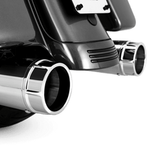 Load image into Gallery viewer, Vance &amp; Hines HD Touring 95-16 Torquer 450 Chrome Slip-On Exhaust - Powersports Haven