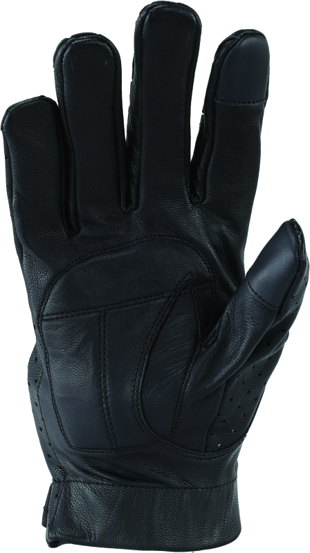 Kuryakyn Leather By River Road Tucson Leather Perforated Gloves Black - Small - Powersports Haven