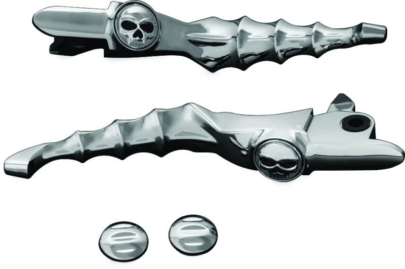 Kuryakyn Zombie Levers 14-16 Touring Chrome - Powersports Haven