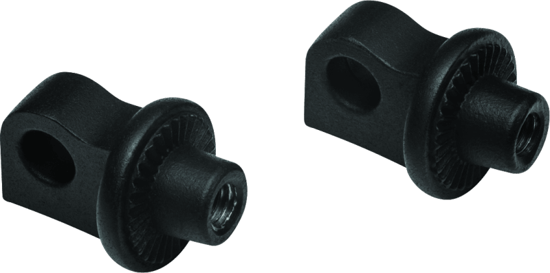 Kuryakyn Adjustable Stop Splined Peg Adapter Black - Powersports Haven