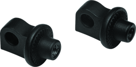 Kuryakyn Adjustable Stop Splined Peg Adapter Black - Powersports Haven