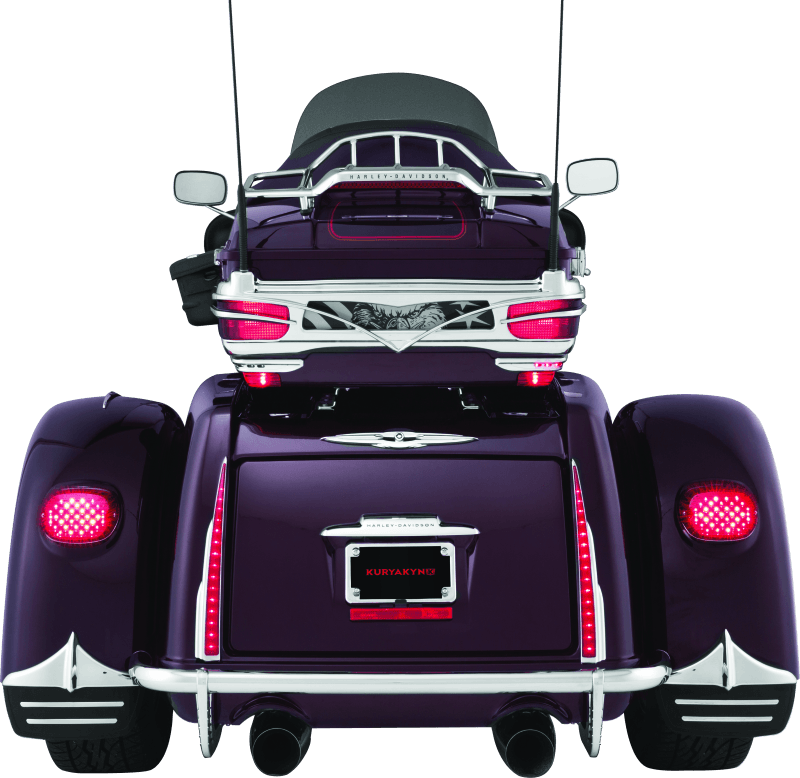 Kuryakyn Rear Mud Flaps For Trikes Chrome - Powersports Haven