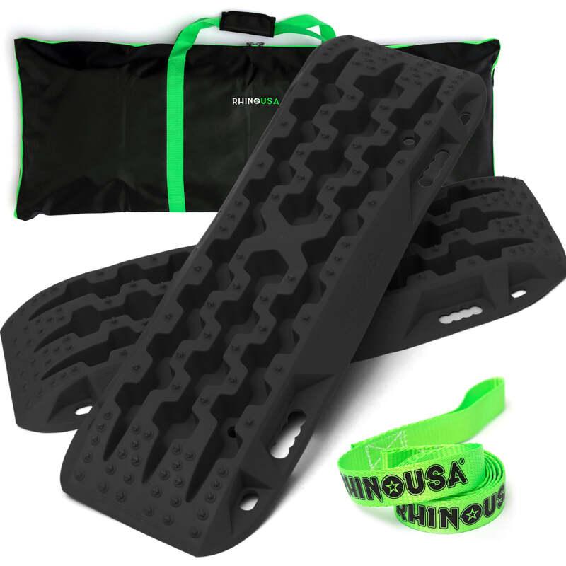 Rhino USA Recovery Traction Boards - Black (Pair) - Powersports Haven