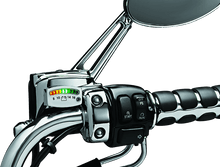 Load image into Gallery viewer, Kuryakyn LED Battery Gauge Universal Chrome - Powersports Haven