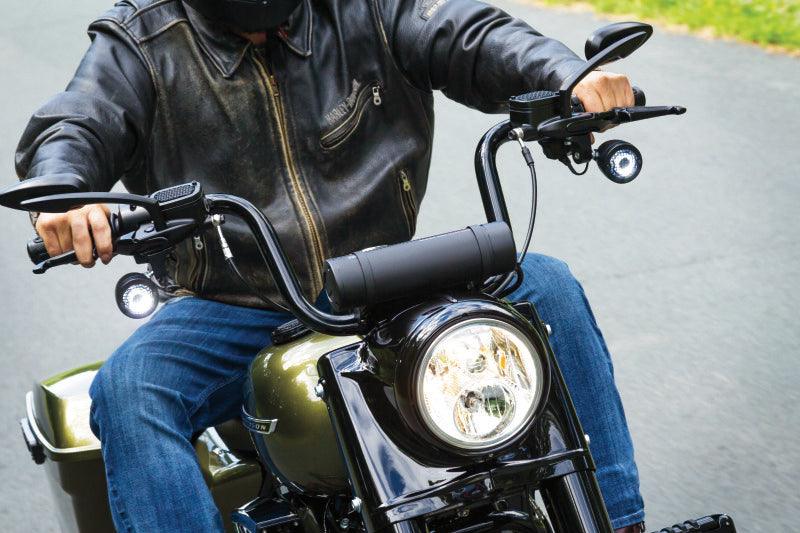 Kuryakyn Teardrop Mirrors Satin Black - Powersports Haven